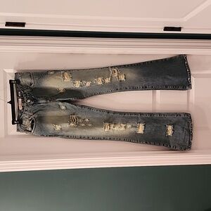 Vintage Distressed Miss Sixty Bootcut Jeans Sz 27 perfect condition